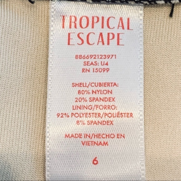 Tropical Escape Blue Floral Tankini‎ Swimsuit 6 - Picture 9 of 13